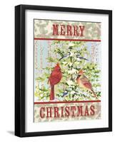 JP3304-Christmas Birds-Jean Plout-Framed Giclee Print