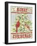 JP3304-Christmas Birds-Jean Plout-Framed Giclee Print