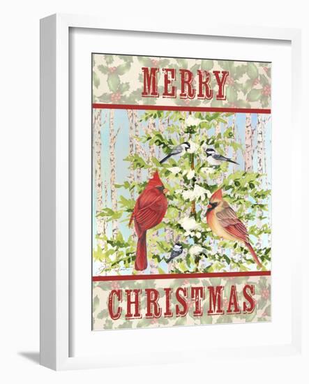 JP3304-Christmas Birds-Jean Plout-Framed Giclee Print