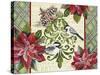 JP3312-Chickadee Holiday-Jean Plout-Stretched Canvas