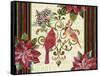 JP3318-Holiday Cardinals-Jean Plout-Framed Stretched Canvas