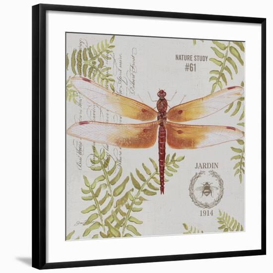 JP3419-Botanical Dragonfly-Jean Plout-Framed Giclee Print