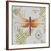 JP3419-Botanical Dragonfly-Jean Plout-Framed Giclee Print