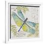 JP3423-B-Botanical Dragonfly-Jean Plout-Framed Giclee Print