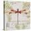 JP3425-Botanical Dragonfly-Jean Plout-Stretched Canvas