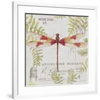 JP3425-Botanical Dragonfly-Jean Plout-Framed Giclee Print