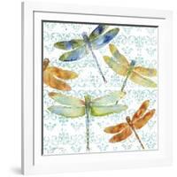 JP3434-Dragonfly Bliss-Jean Plout-Framed Giclee Print