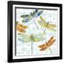 JP3434-Dragonfly Bliss-Jean Plout-Framed Giclee Print