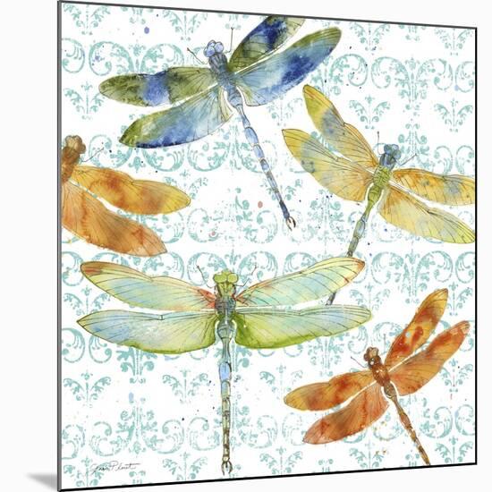 JP3434-Dragonfly Bliss-Jean Plout-Mounted Giclee Print