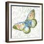 JP3495-Butterfly And Palms-Jean Plout-Framed Giclee Print