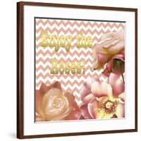 JP3599-Enjoy the Roses-Jean Plout-Framed Giclee Print