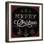 JP3626-Merry Christmas-Glitter-Jean Plout-Framed Giclee Print