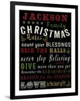 JP3629-Christmas Rules-Personalized-Jean Plout-Framed Giclee Print