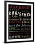 JP3629-Christmas Rules-Personalized-Jean Plout-Framed Giclee Print