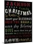 JP3629-Christmas Rules-Personalized-Jean Plout-Mounted Giclee Print