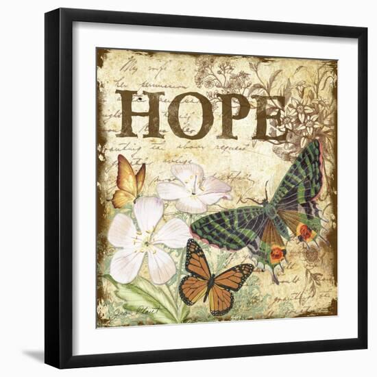 JP3633_Inspirational Butterflies-hope-Jean Plout-Framed Giclee Print