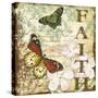 JP3634_Inspirational Butterflies-faith-Jean Plout-Stretched Canvas