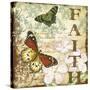 JP3634_Inspirational Butterflies-faith-Jean Plout-Stretched Canvas