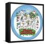 JP3644-Christmas Pary Bears-Jean Plout-Framed Stretched Canvas