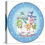 JP3645-Christmas Snowmen-Jean Plout-Stretched Canvas