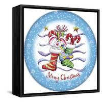 JP3646-Christmas Stockings-Jean Plout-Framed Stretched Canvas