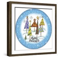 JP3647-Christmas Trees-Jean Plout-Framed Giclee Print