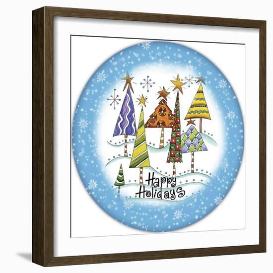 JP3647-Christmas Trees-Jean Plout-Framed Giclee Print
