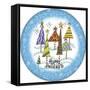 JP3647-Christmas Trees-Jean Plout-Framed Stretched Canvas
