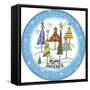 JP3647-Christmas Trees-Jean Plout-Framed Stretched Canvas