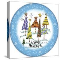 JP3647-Christmas Trees-Jean Plout-Stretched Canvas