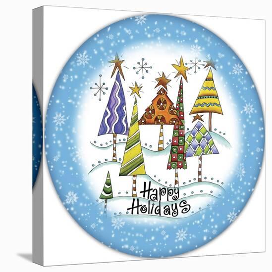 JP3647-Christmas Trees-Jean Plout-Stretched Canvas