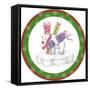 JP3654-Christmas Bear-Jean Plout-Framed Stretched Canvas