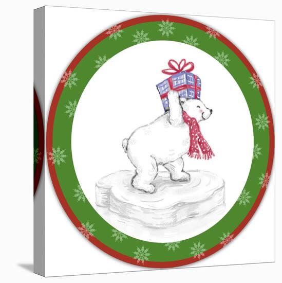 JP3655-Christmas Bear-Jean Plout-Stretched Canvas