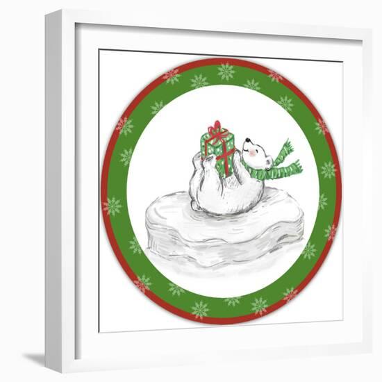 JP3656-Christmas Bear-Jean Plout-Framed Giclee Print