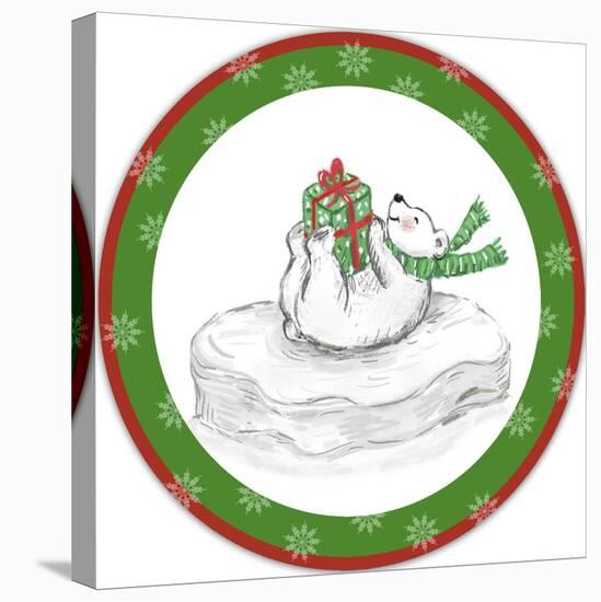 JP3656-Christmas Bear-Jean Plout-Stretched Canvas