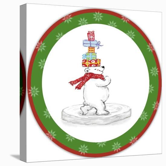 JP3657-Christmas Bear-Jean Plout-Stretched Canvas