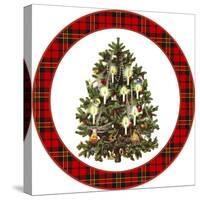 JP3661-Christmas Tree Plaid-Jean Plout-Stretched Canvas