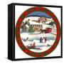 JP3663-Christmas Scene-Jean Plout-Framed Stretched Canvas