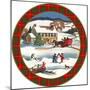 JP3663-Christmas Scene-Jean Plout-Mounted Giclee Print