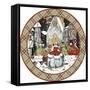JP3664-Christmas Carolers-Jean Plout-Framed Stretched Canvas