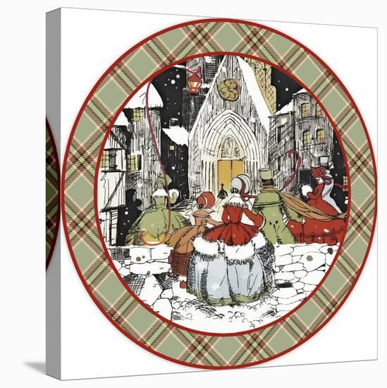 JP3664-Christmas Carolers-Jean Plout-Stretched Canvas