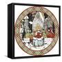 JP3664-Christmas Carolers-Jean Plout-Framed Stretched Canvas