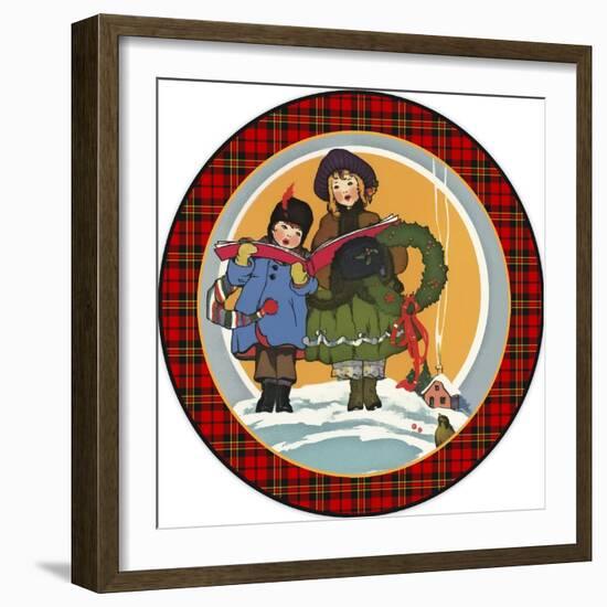 JP3665-Christmas Carolers-Jean Plout-Framed Giclee Print