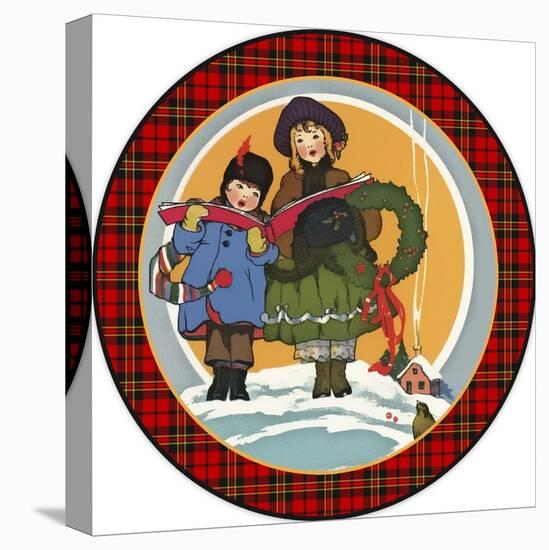 JP3665-Christmas Carolers-Jean Plout-Stretched Canvas