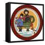 JP3665-Christmas Carolers-Jean Plout-Framed Stretched Canvas