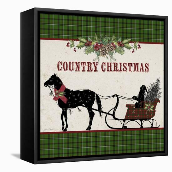 JP3672-Country Christmas-Jean Plout-Framed Stretched Canvas