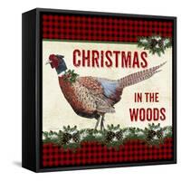 JP3676-Christmas In The Woods-Jean Plout-Framed Stretched Canvas