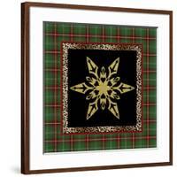 JP3691-Rustic Snowflakes-Jean Plout-Framed Giclee Print