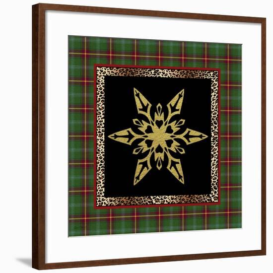 JP3691-Rustic Snowflakes-Jean Plout-Framed Giclee Print