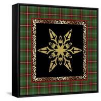 JP3691-Rustic Snowflakes-Jean Plout-Framed Stretched Canvas